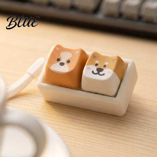 Büro Angst Linderung Spielzeug Cartoon Hund Fidget Tastatur Spielzeug 1/2/3/4/9-Tasten Druckknopf Stress Mini für Rucksack Handtasche Geldbörse Anhänger Erwachsene Sensorische Spielzeuge