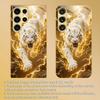 Tiger Design Electroplated Glass Phone Case Suitable for Samsung Galaxy S26 S25 S24 S22 S21 S20 FE/Ultra/Plus Scratch resistant