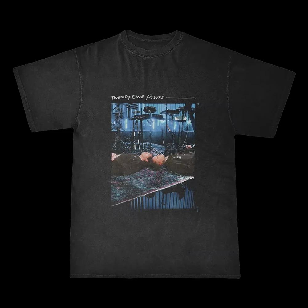 Tricou Casual Vintage Trupa Twenty One Pilots Femei Bărbați Mânecă Scurtă Oversized Rapper Hip Hop Punk Street Harajuku Bumbac