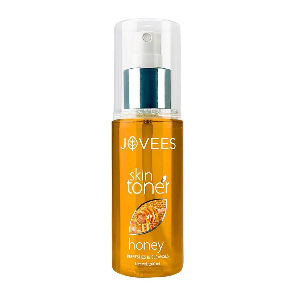 Jovees Herbal Honey Toner For Hydrated Glowing Skin Pore Tightening Brightening Mist For Normal To Dry Skin Paraben Alcohol Free 200ml