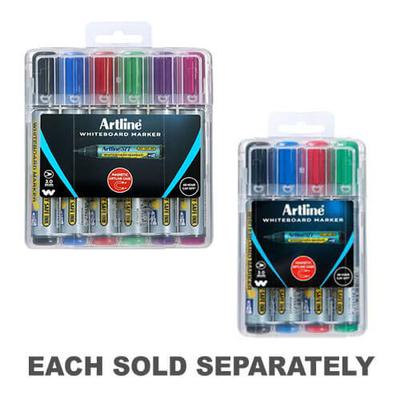 Artline Whiteboardpenna i Hårt Fodral 2 mm Blandade Färger