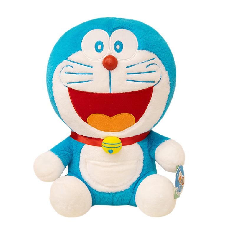 Genuine Doraemon Plush Toy Doll Blue Fat Man Cute Children'S Doll Rose Jingle Cat Robot Cat Hug
