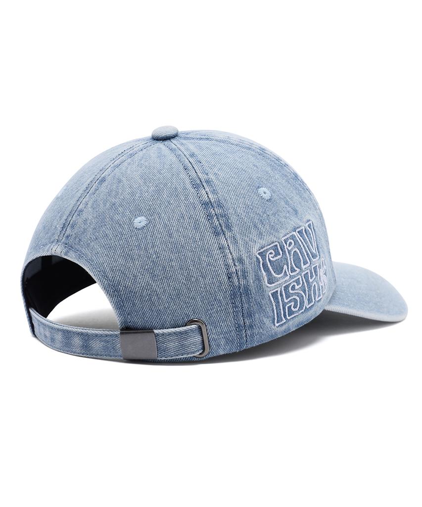 CAVISH Washed Denim Emb Ball Cap Blue(Cv2Fsuab22A)
