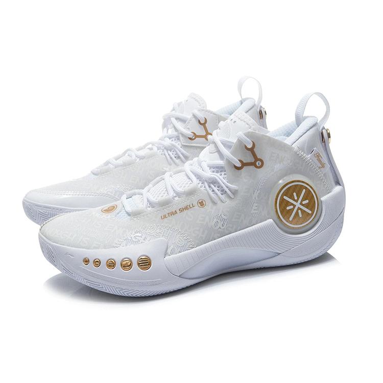 New LiNing Shadow 3 Anti Slip Wear Resistant Low Top Basketball Shoes White ABPS011-1