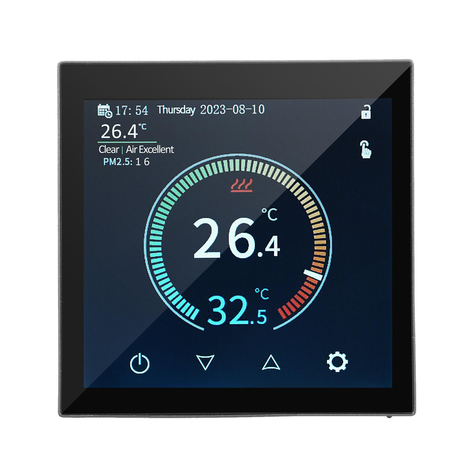 HYT001 WIFI Smart Отопление Термостат Цифровой регулятор температуры Управление через приложение для мобильного телефона Water Heating чёрный