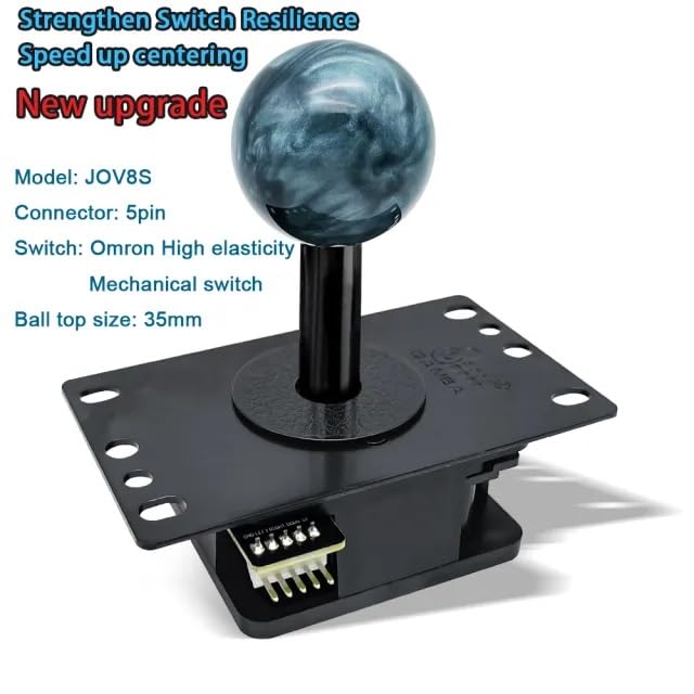 Genuine Qanba Gravity Arcade Controller Silent Lever Quamba Gravity Mechanical Shaft Switch Silent Lever Lever Ball Square Guide Replacement Circular