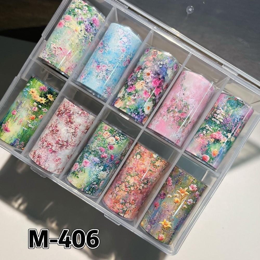 Lace Design Nail Foils Stripe Pattern Black White Nail Art Stickers Sequin Effect Leopard Print Nail Decals Nail Decoration