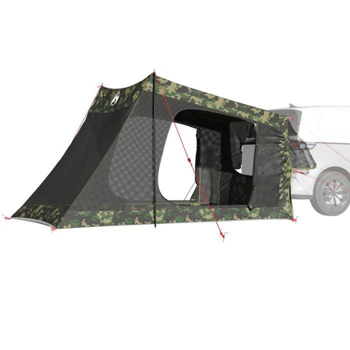 Tente de voiture - Camouflage - 2 personnes - Imperméable - Dimensions 356x206x205 cm - Léger