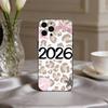 2026 New Year's Art Phone Case For iPhone 17,16,15,14,13,12,11 Plus,Pro Max,XS,Soft Silicone Black Cover
