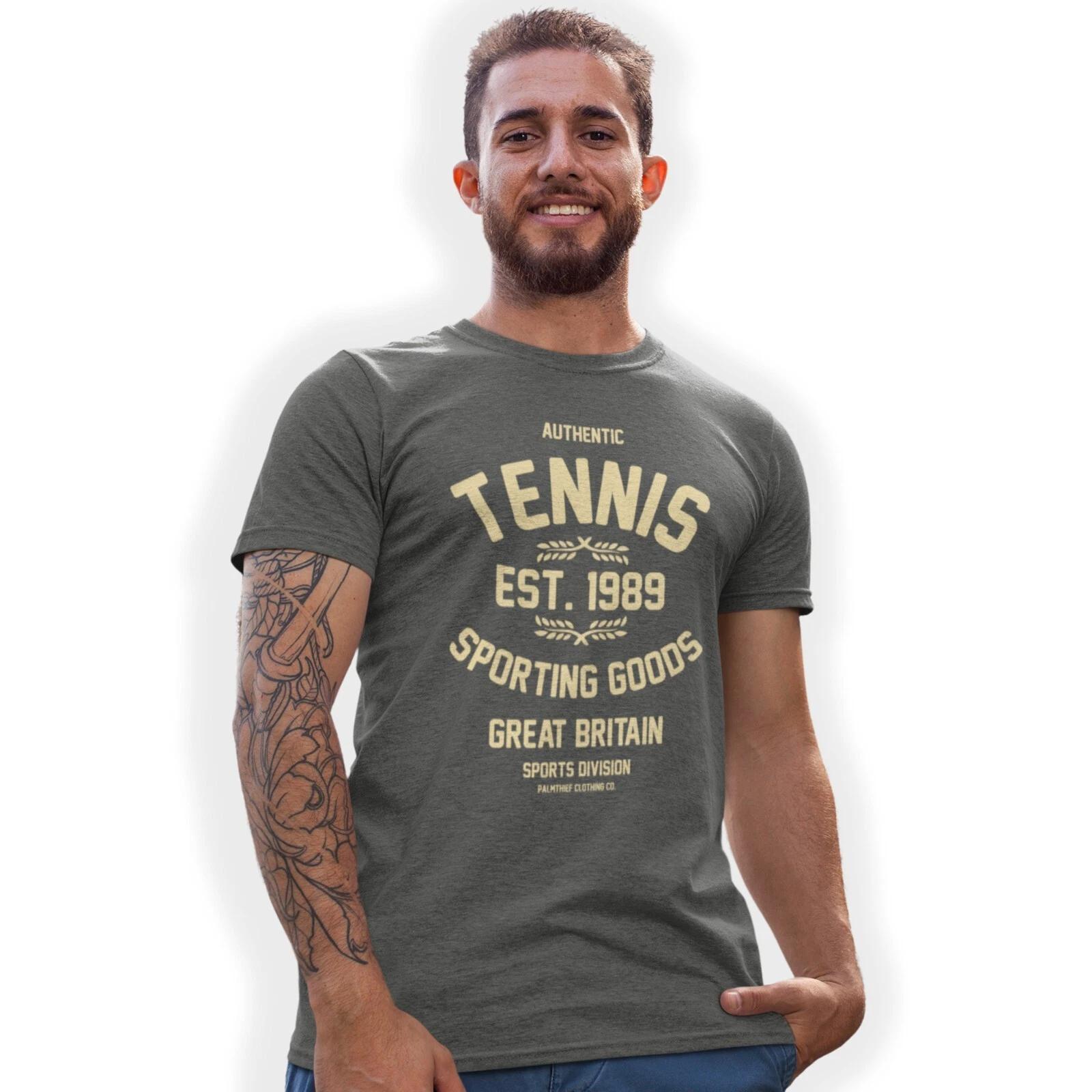 Authentic Tennis Hand Printed T-Shirt Birthday Gift 3XL