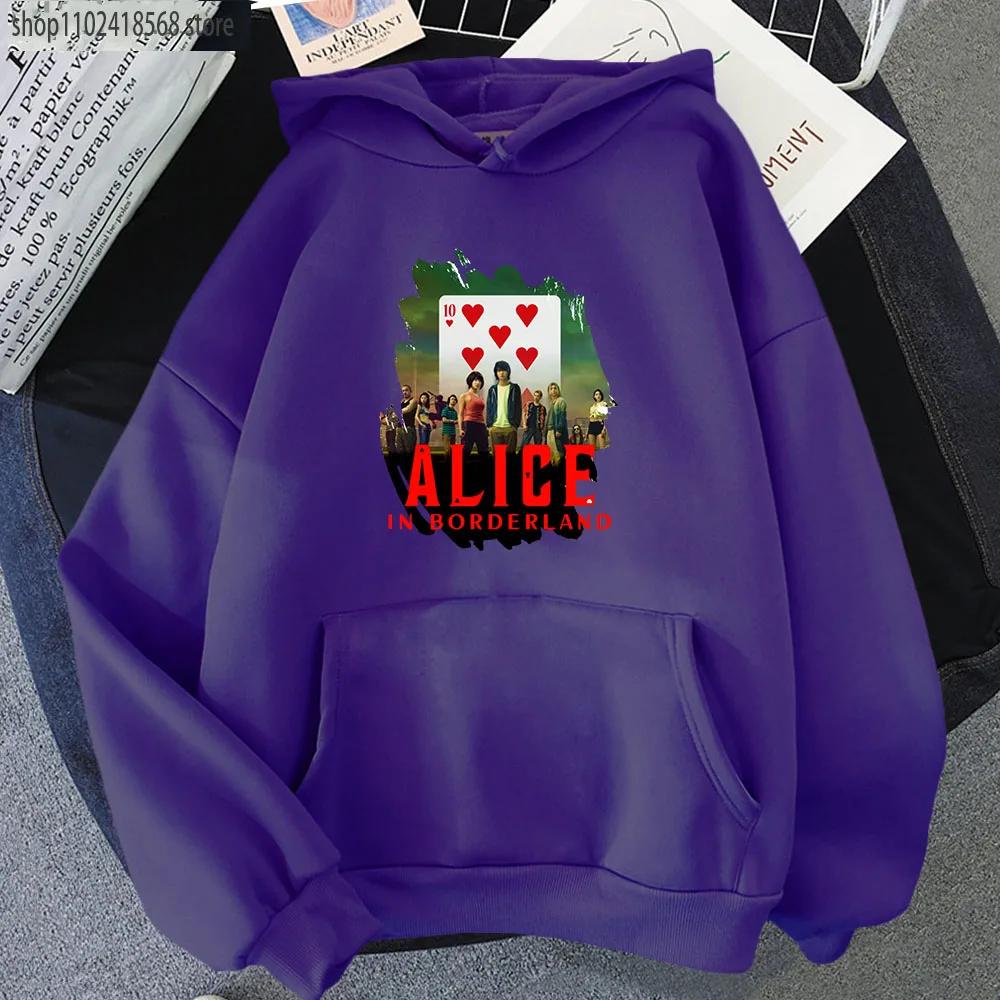 Anime Alice In Borderland Sweatshirt Usagi Arisu Kuina Chishiya Hoodie Spring/Autumn Winter Clothes Men Hoodies