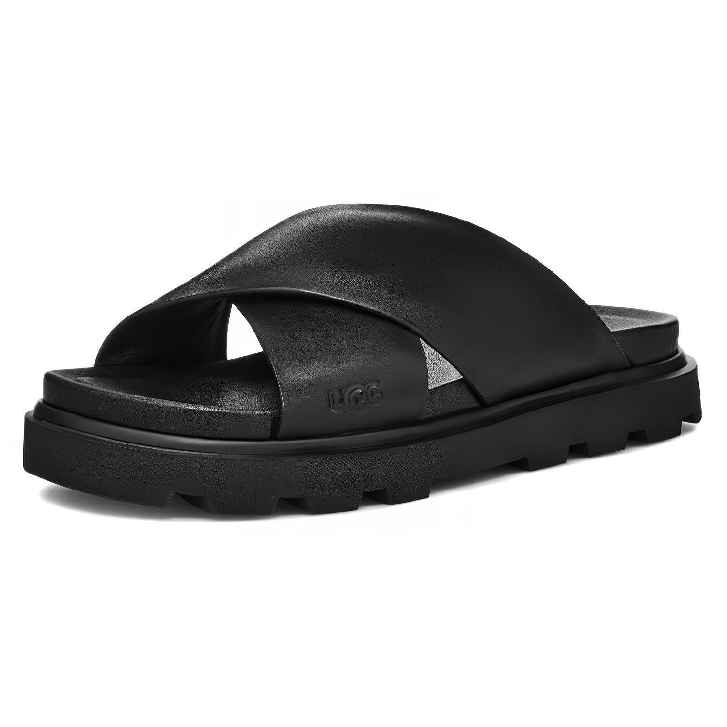 (WMNS) UGG Capitelle Crossband Sandal Black Women s 1152672-BLK EU 36
