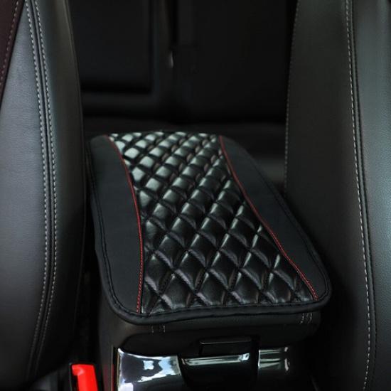 1*Universal Car Accessories Armrest Cover Center Console Box Pad Protector Black