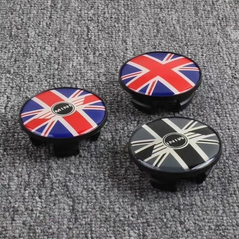 4 Pcs 54mm Car Emblem Wheel Center Hub Cap Wheel Badge Covers for BMW MINI Works S One Countryman R52 R54 R55 R56 R57 R58 R60