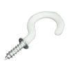 100X PVC Coated Stainless Steel Screw In Cup Hooks Ring Plant Jewelry Hanger Holder Dining Bar Tool S