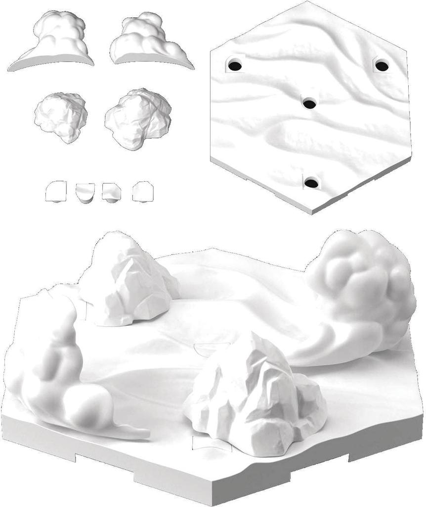 Customized Scene Base Plastic Model (Snowfield Ver.)