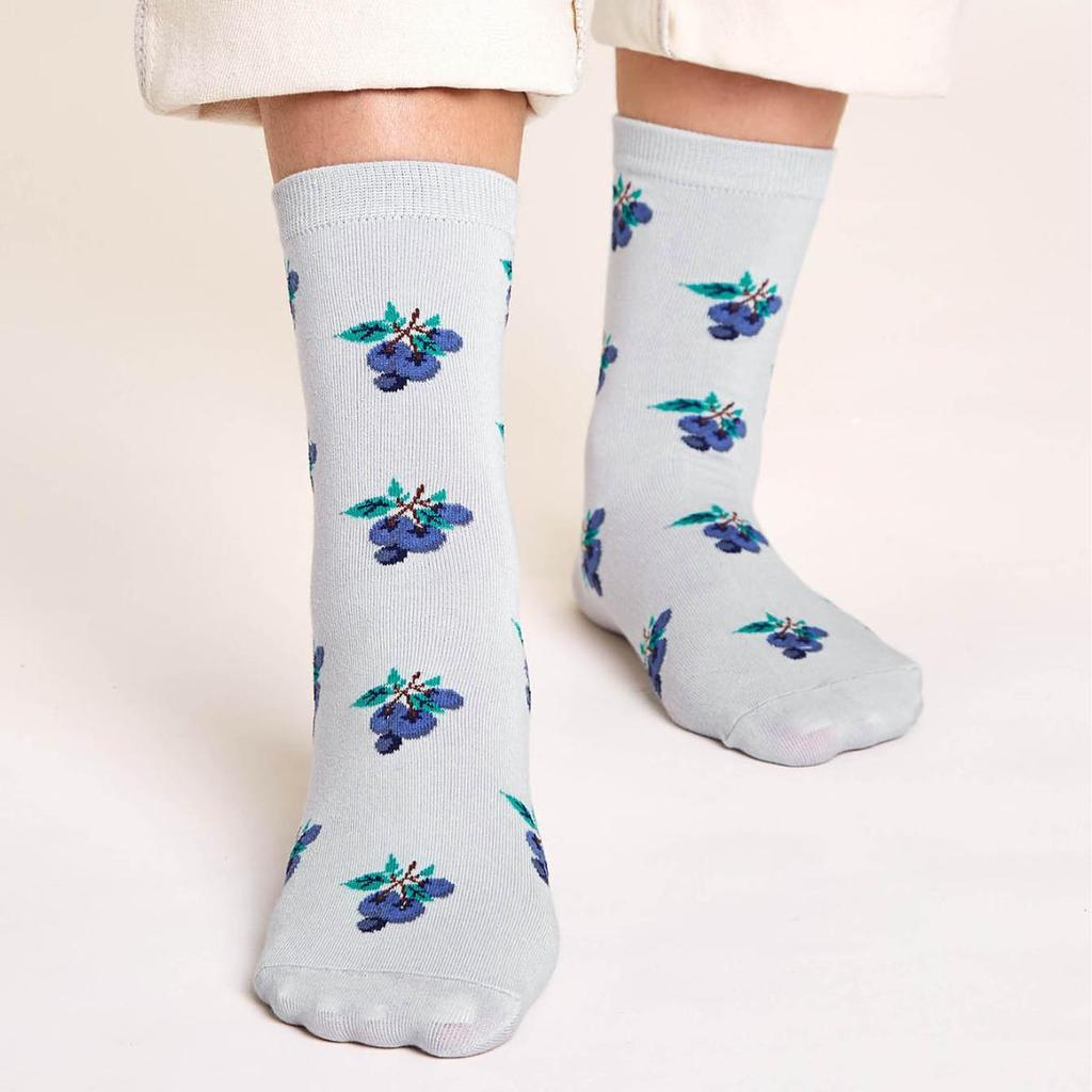 Japanese Cute Fruit Pattern Mid-Calf Women's Retro Socks