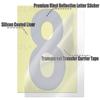 5sheets Reflective Digital Stickers Mailbox Sticker House Address Decals Reflective Number Labels For Home Farmhouse Decor