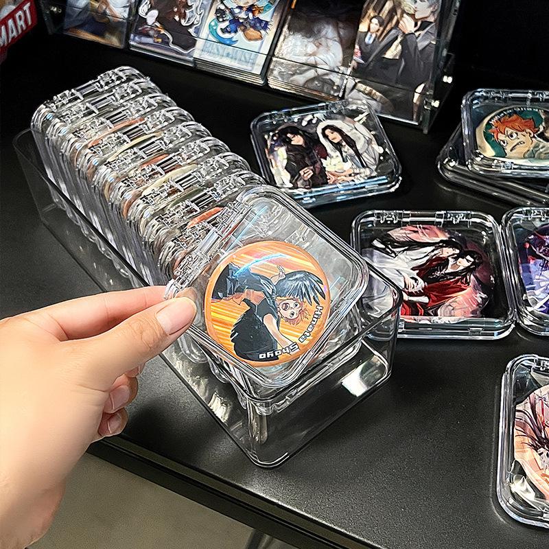 Transparent Dustproof Badge and Nail Storage Box