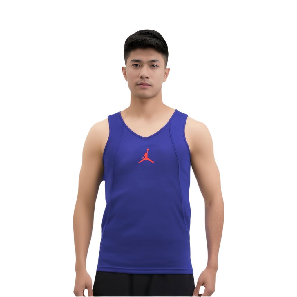 Jordan Logo Print Breathable Casual Round Neck Sleeveless Vest Men tops Blue 789481-455