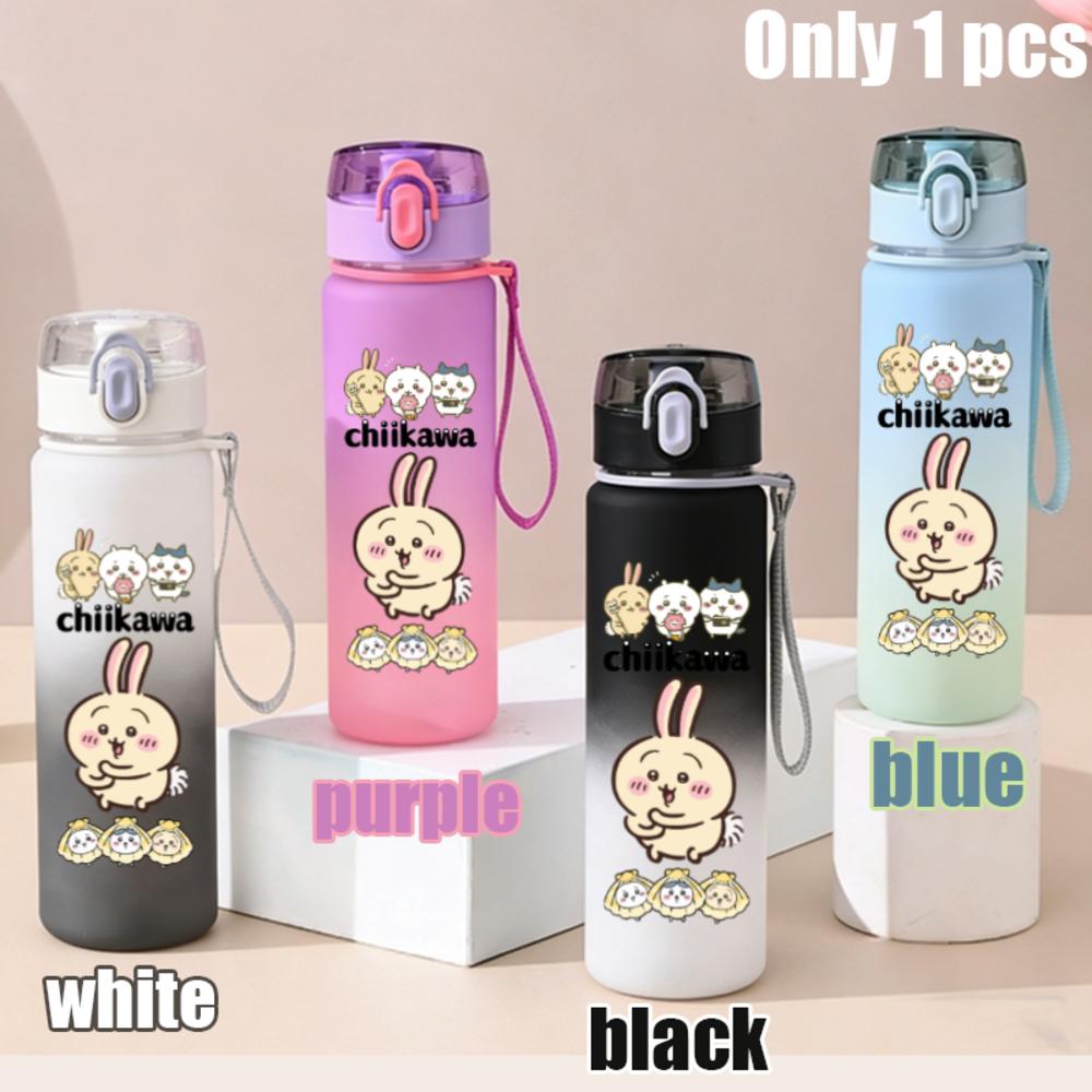 550ml Nanka Chiisakute Kawaii Yatsu School Drink Bottle Usagi Chiikawa Hachiware Plastic Gradient Color Water Cup Gourde Gift