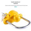 Aluminum Alloy U-Shaped Tow Hook Anti-Theft Lock for Cars, Yachts, RVs, and Ball Covers