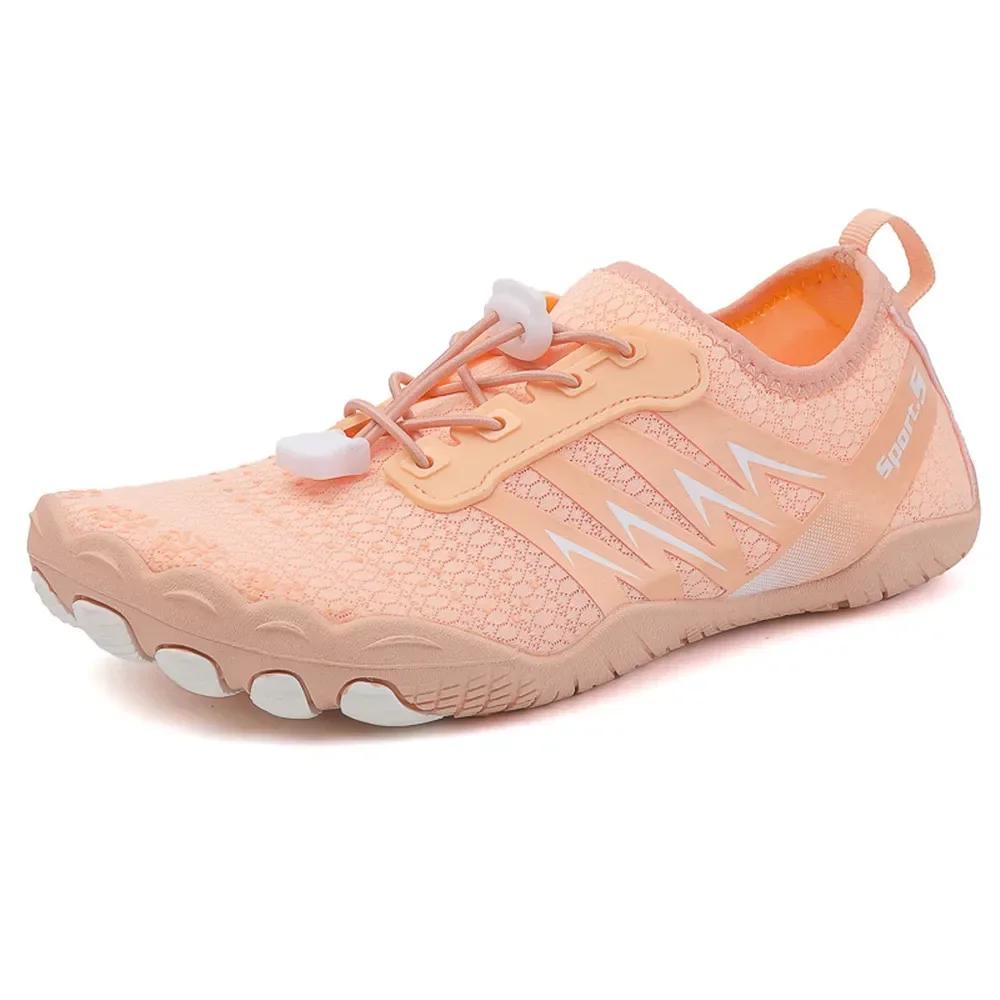 Women Men Water Shoes Upstream Wading Swimming Barefoot Five Fingers Aqua Shoes Beach Seaside Gym Fitness Unisex Sneakers
