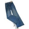 Women's Blue High-Waist Slim-Fit Micro-Flared Jeans, Spring/Autumn 2025 Collection
