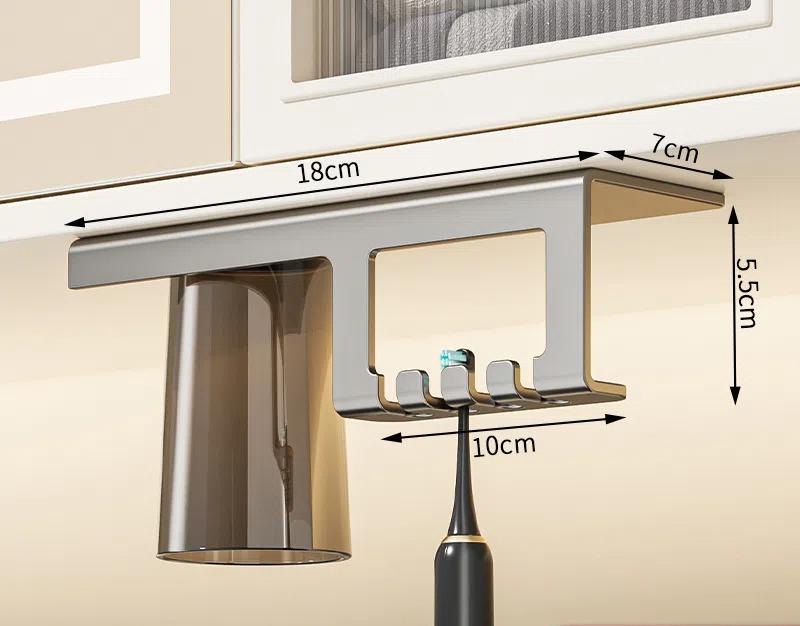 

Подставка для хранения зубных щеток Магнитная присоска Стакан для полоскания рта Ванная комната Щетка Зеркальный шкаф Дно Держатель для электрической зубной щетки