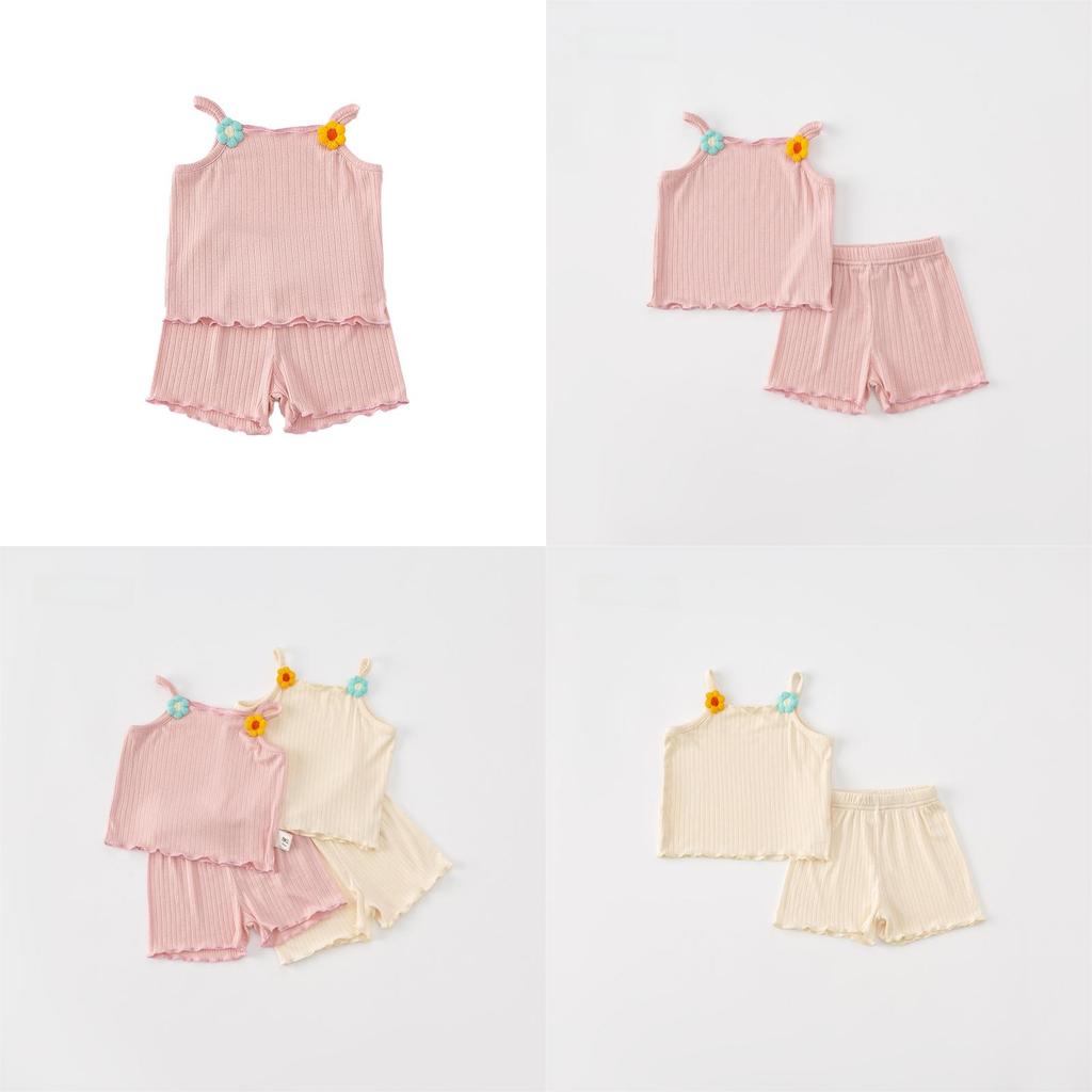 Zomerkleding set voor babymeisjes met bloemenpatroon voor peutermeisjes