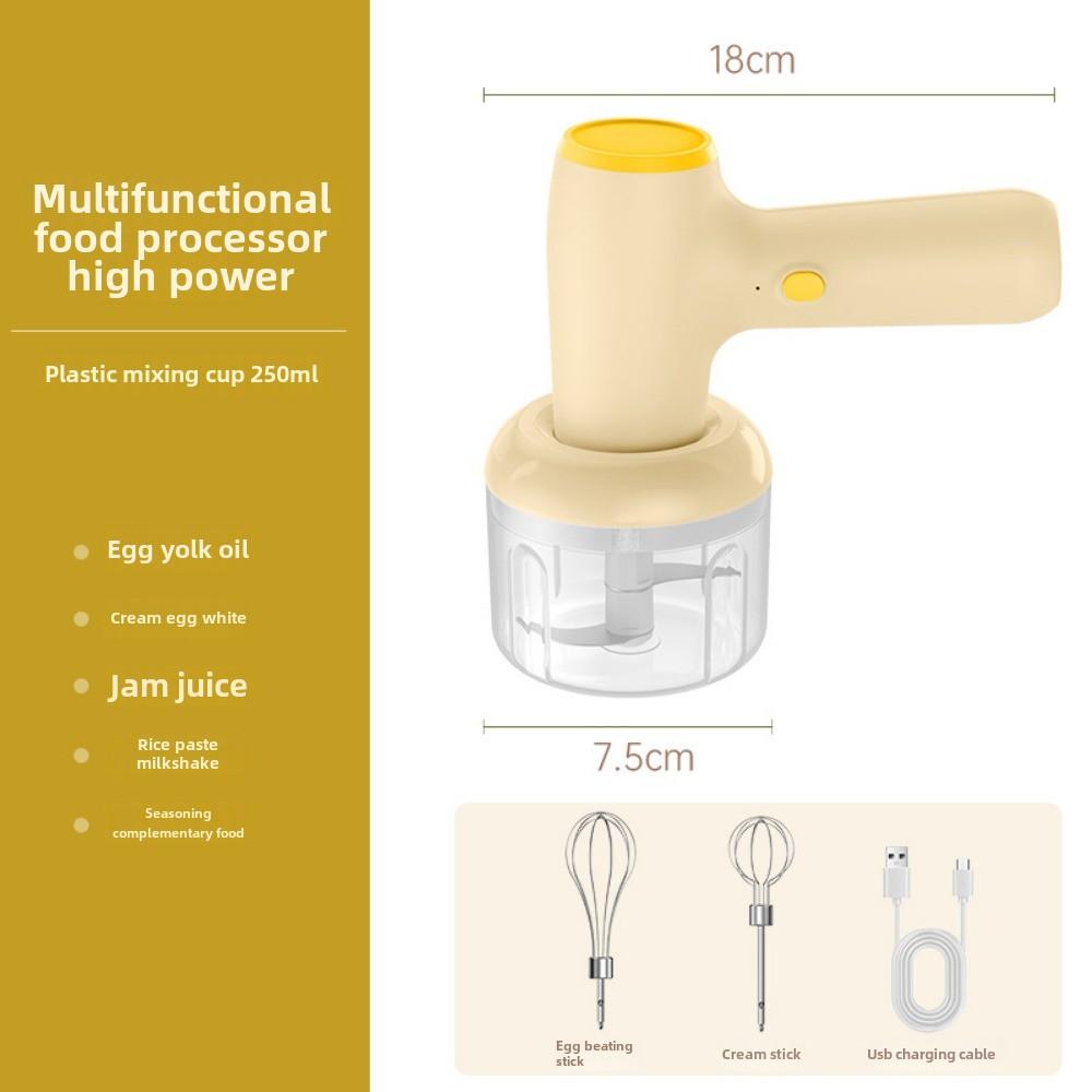 Wireless Electric Egg Beater Household Mini Cream Automatic Beater Baking Handheld Charged Mixing Machine