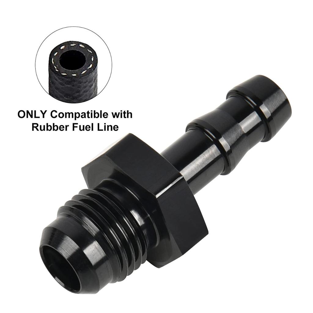 Barb Fitting 6An An-6 Male To 3/8" Fuel Hose Adapter AN6 -6AN 3/8 Push Lock