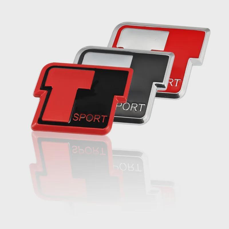 Car Sticker T Sport Stickers Emblem Badge Rear Trunk Decals for To-yo-ta