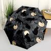 1pc Moon Cats Fashionable Automatic Opening/Closing Folding Umbrella with 8 Bones, Windproof Portable, Daily Use308
