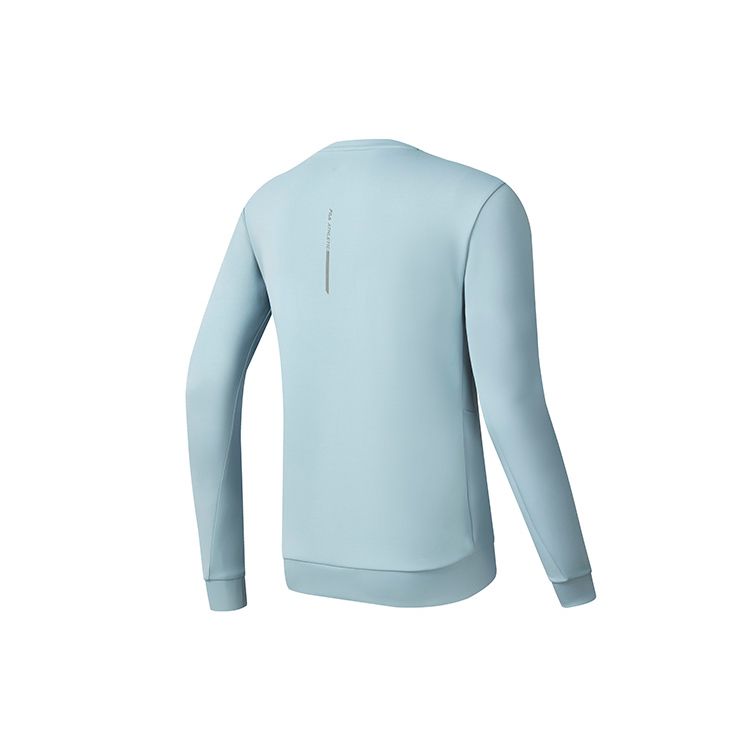 FILA Athletics Basic Minimalist Solid Color Round Neck Sports Knit Pullover Long Sleeve Sweatshirt Men Sweatshirt A11M242202F-LB