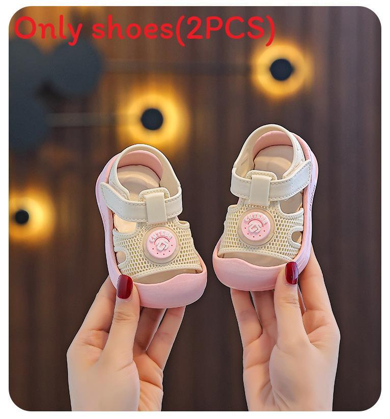 

Summer Baby Toddler Sandals With Non Slip Pvc Sole For Boys Girls Casual Wear Pink,11cm
