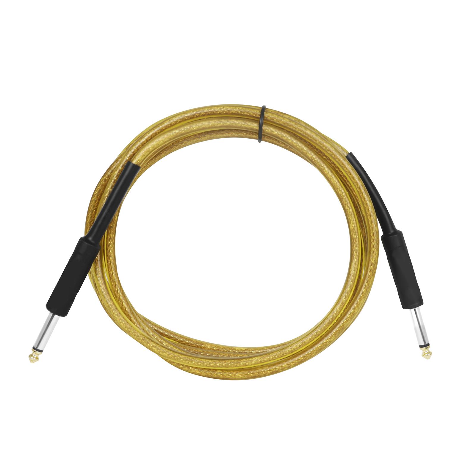

Кабель для гитарного усилителя 6,35 мм на 6,35 мм, стереоусилитель, гитарный шнур для студийного монитора, электрогитары, клавишных микшеров жёлтый
