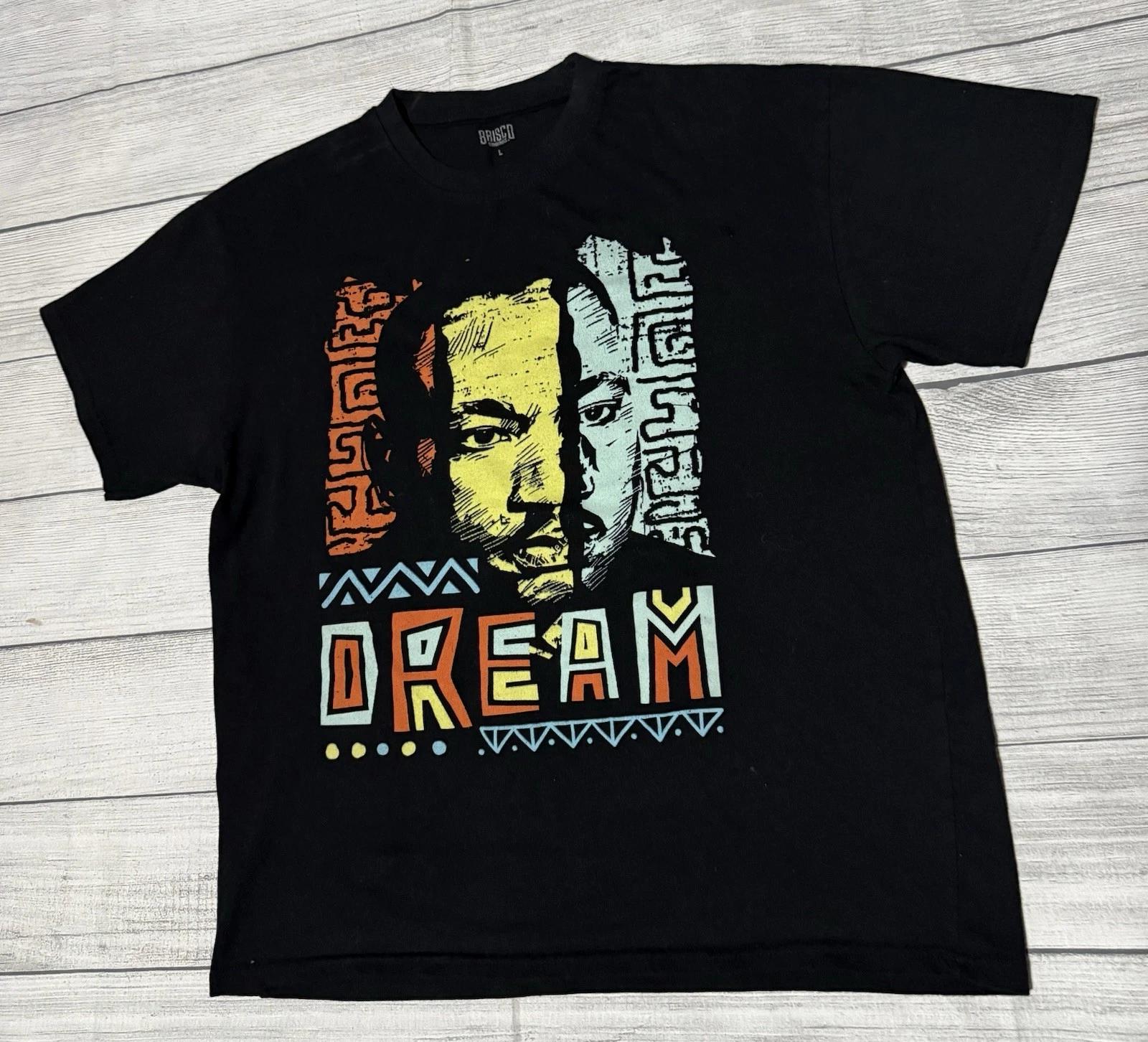Martin Luther King Jr Graphic T Shirt MLK Jr Brisco Brand Size Large L