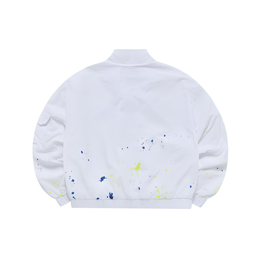 FILA Fusion Ink Splash Loose Woven Jacket Women jackets White T11W235702F-WT