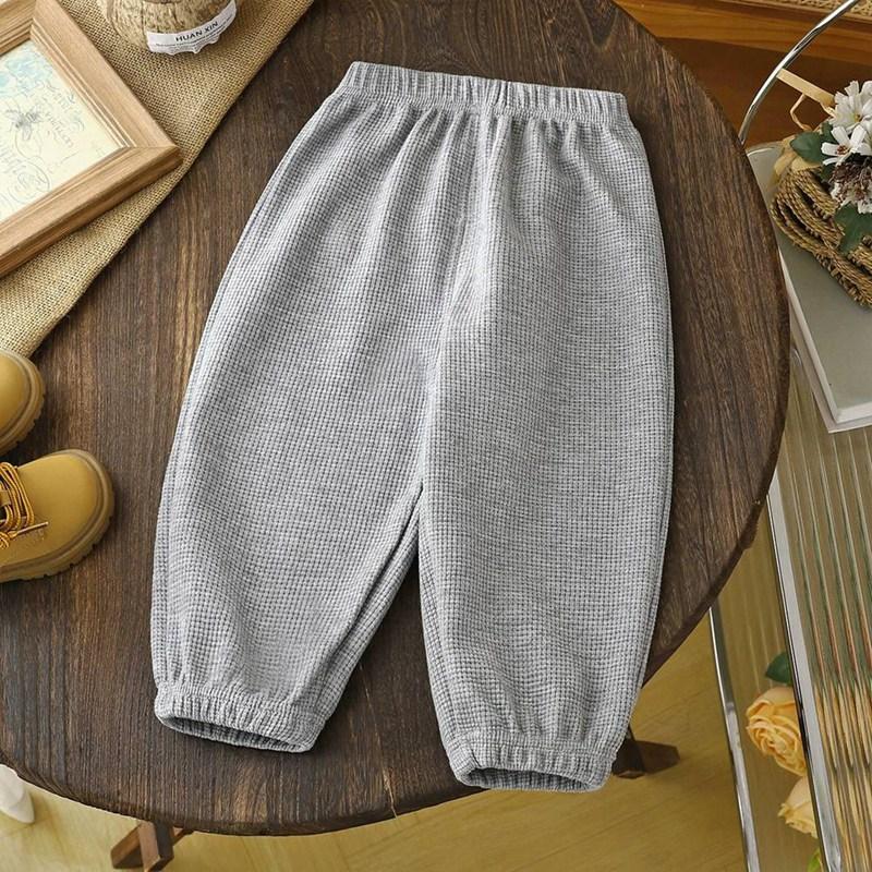 2-9 Years Kids Solid Color Casual Pants