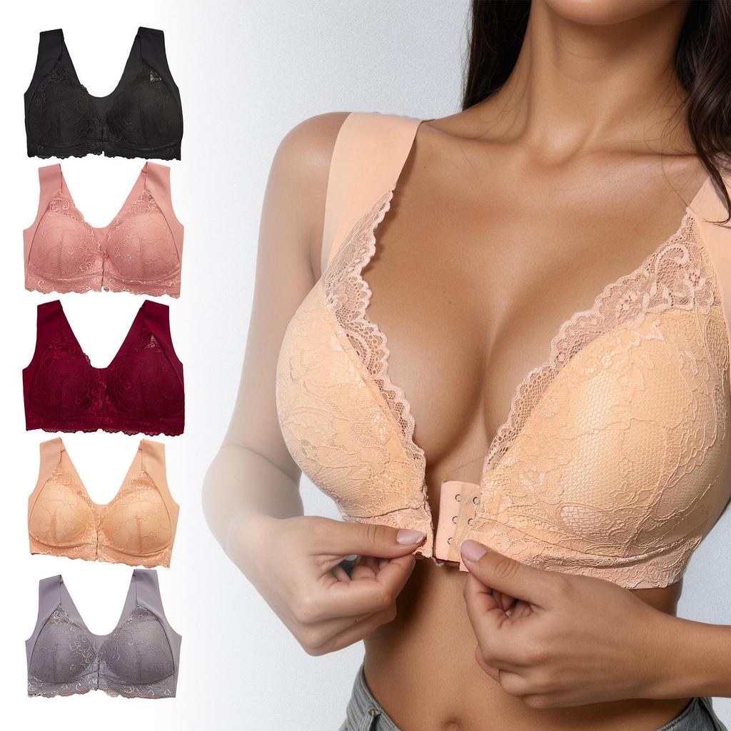 Zeriluna Front-Closure Push-up Bra: Fashionable, Sexy, Comfortable, and Breathable Underwear.
