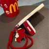 Embroidered Three-dimensional Pony Is Suitable for Apple 17pm Red High-value Soft Phone Case.