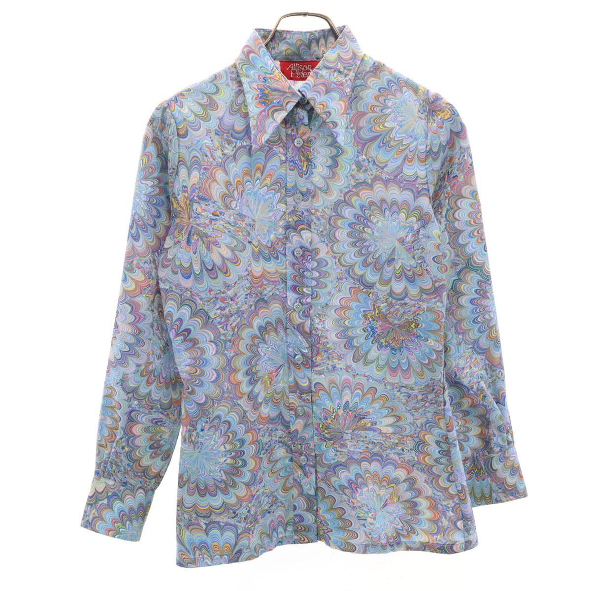 

Allison Peters 70s vintage Psychedelic Pattern Long sleeve shirt 9 Multi Women Used