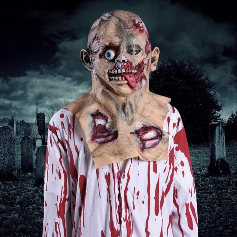 Full Head Eyeball Face Cover Headgear Supplies Party  Cosplay Costumes Dress Up Scary Spooky Eyeball Mask