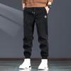Jie Leinong Men's Corduroy-Texture Tapered Casual Trousers