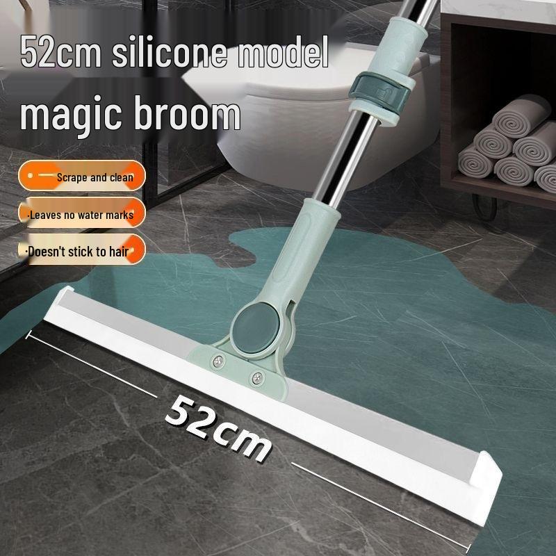 XL Silicone Magic Broom for Home, Bathroom, and Wood Floors – Ideal for Sweeping, Hair Removal, and Water Wiping