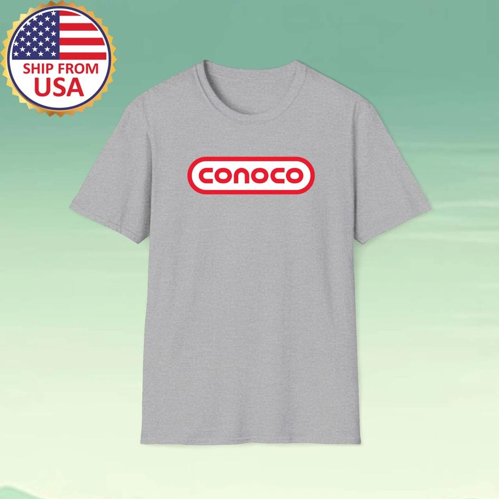 CONOCO OIL Men's Grey Size S-5XL