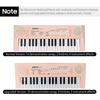 Electronic Piano with Mini Keyboard 37-Key Electronic Keyboard Piano Children' S Piano Pink