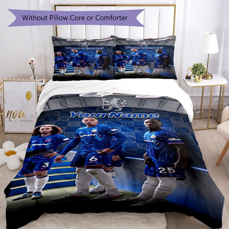 Chelsea Customize Your Name Bedding Set Breathable Duvet Cover with Pillowcases Home Decoration Birthday Gift