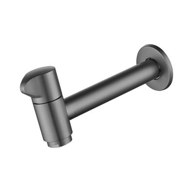 Single Cold Water Bathroom Faucet Heavy Duty Solid Metal Wall Mounted Bath Faucet Replacement Mop Pool Tap Enduring